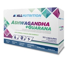 Передтренувальний комплекс AllNutrition Ashwagandha + Guarana, 30 капсул