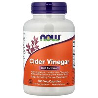 Натуральна добавка NOW Cider Vinegar, 180 капсул