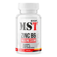 Стимулятор тестостерону MST Zinc B6 Magnesium, 60 вегакапсул
