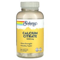 Вітаміни та мінерали Solaray Calcium Citrate 1000 mg, 240 вегакапсул