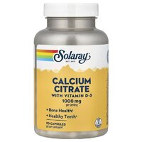 Вітаміни та мінерали Solaray Calcium Citrate with Vitamin D3 , 90 капсул