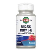 Вітаміни та мінерали KAL Folic Acid Methyl B-12, 60 мікро таблеток
