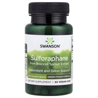 Натуральна добавка Swanson Sulforaphane 400 mg, 60 вегакапсул
