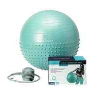 М'яч для фітнесу PowerPlay 4003 із насосом, 65 см, Green