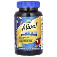 Вітаміни та мінерали Nature's Way Alive! Men's 50+ Gummy, 60 желейок