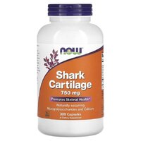 Препарат для суглобів і зв'язок NOW Shark Cartilage 750 mg, 300 капсул