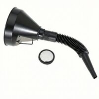 Автомобільні лійки Гнучка автомобільна лійка SEMI для палива чи олії з фільтром, Black