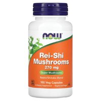 Натуральна добавка NOW Rei-Shi Mushrooms 270 mg, 100 вегакапсул