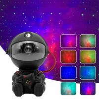 Игрушка-ночник Astronaut Nebula STAR Проектор галактики лазерный Астронавт, звездное небо на потолке с пультом, Черный