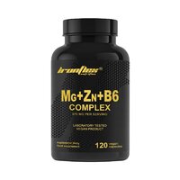 Вітаміни та мінерали IronFlex Mg+Zn+B6, 120 вегакапсул