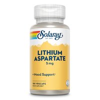 Solaray Lithium Aspartate 5 mg, 100 вегакапсул