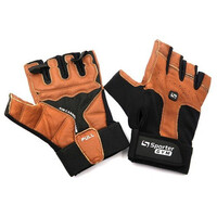 Рукавички для фітнесу Sporter Air system 554, Black/Brown