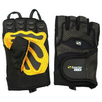 Рукавички для фітнесу Sporter Deadlift 558, Black/Yellow