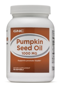 Натуральна добавка GNC Pumpkin Seed Oil 1000 mg, 100 капсул