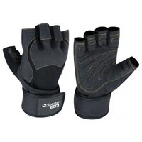 Рукавички для фітнесу Sporter MFG-148.4A, Black/Yellow