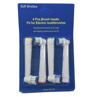 Насадки SEMI для електричної зубної щітки Oral B, м'яка жорсткість, 4 шт.