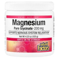Natural Factors Magnesium Bisglycinate 200 mg, 120 грам