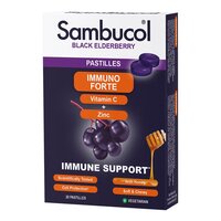 Натуральна добавка Sambucol Black Elderberry Immuno Forte, 20 пастілок