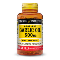 Натуральна добавка Mason Natural Garlic Oil 500 mg, 100 капсул
