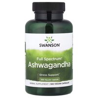 Натуральна добавка Swanson Ashwagandha 450 mg Full Spectrum, 100 капсул