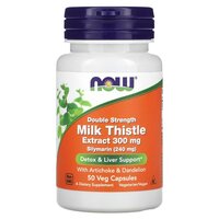 Натуральна добавка NOW Silymarin Milk Thistle 300 mg, 100 вегакапсул