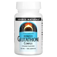 Натуральна добавка Source Naturals Reduced Glutathione Complex, 100 льодяників