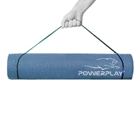 Коврик для йоги и фитнеса PowerPlay 4010, 173x61x0.6, Navy