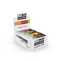 Батончик Lipobar Exclusive Protein Bar БЛОК, 20*50 грам - MIX №1