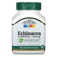 Натуральна добавка 21st Century Echinacea Complex 250 mg, 60 вегакапсул